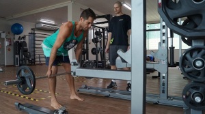 Tanio Barreto treina com orientação do educador físico, Rafael Krentz - crédito Juliano Zanotelli