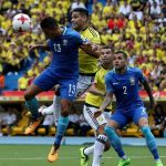Brasil larga na frente, mas cede o empate para a Colômbia