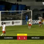 Vídeo – Confira os gols do empate entre Camboriú 1 x 1 Brusque, jogo de ida das finais do Catarinense 2022